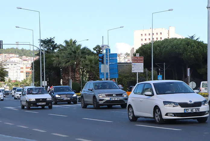 Samsun’da trafiğe kayıtlı araç sayısı açıklandı