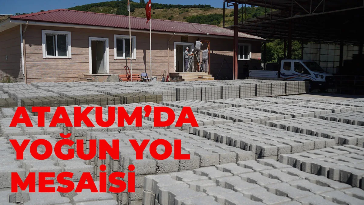 Atakum Belediyesi ekiplerinin kesintisiz yol mesaisi 