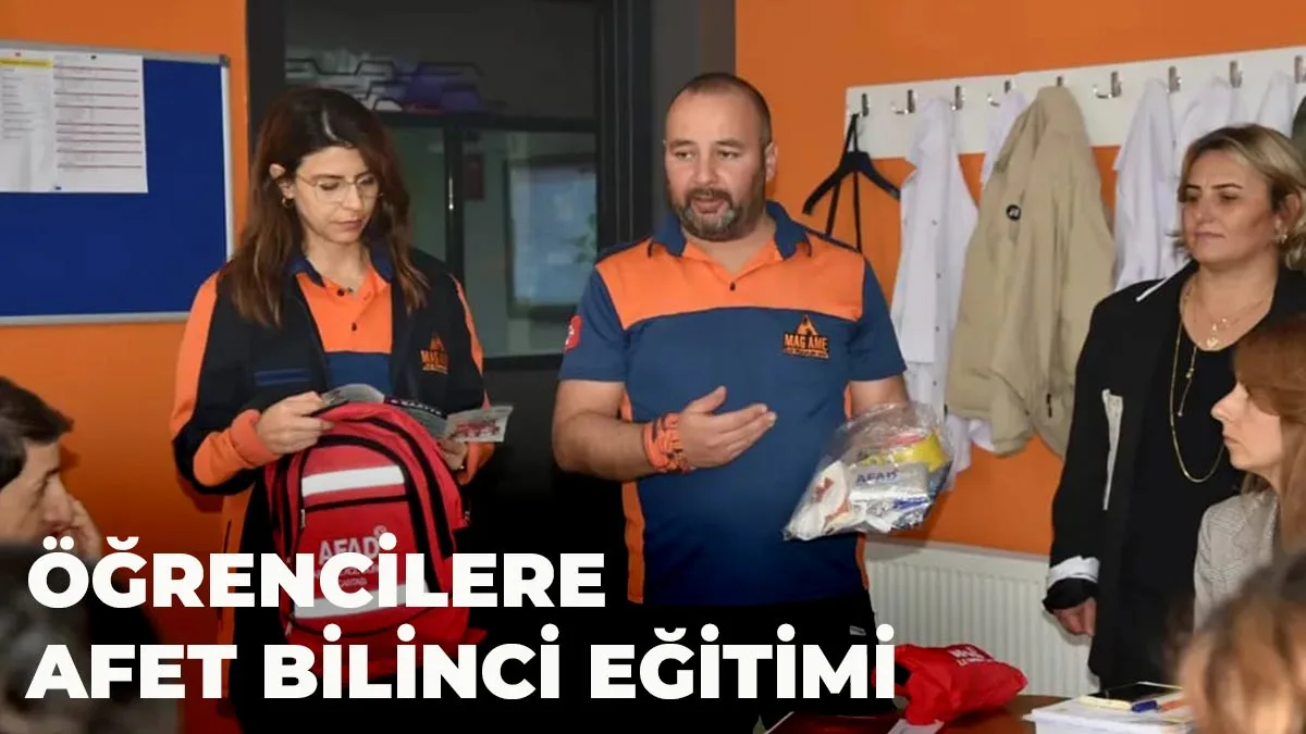 Atakumlu öğrencilere ‘Afet Bilinci Eğitimi’ verildi 