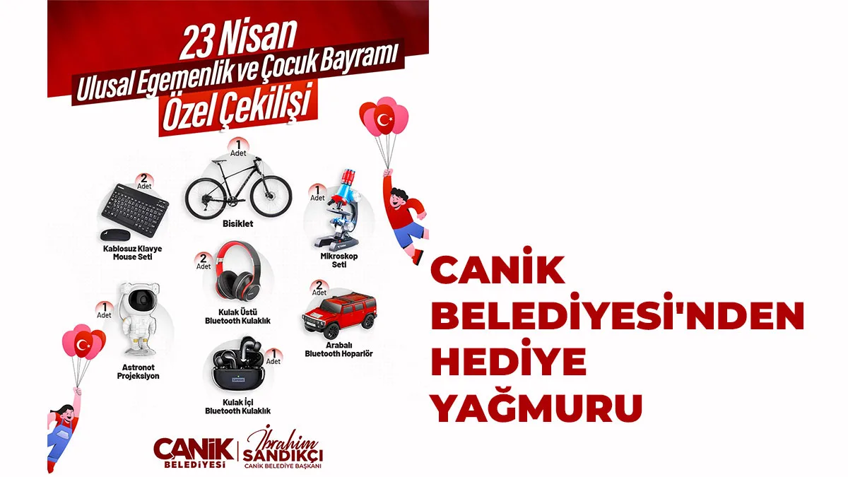 Canik Belediyesi’nden Hediye Yağmuru