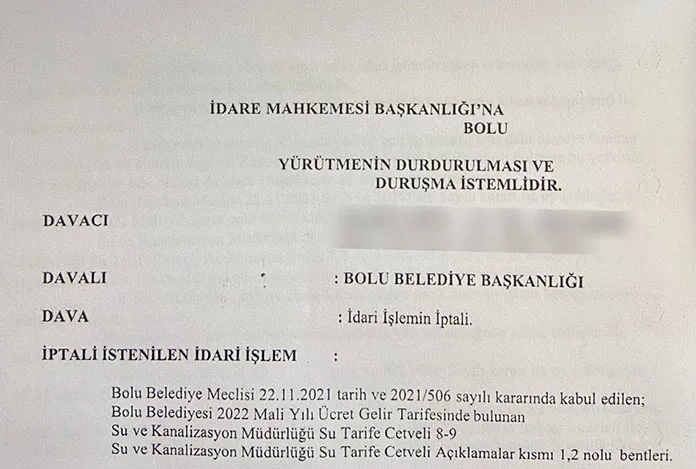 Su indirimine AK Partililer dava açtı