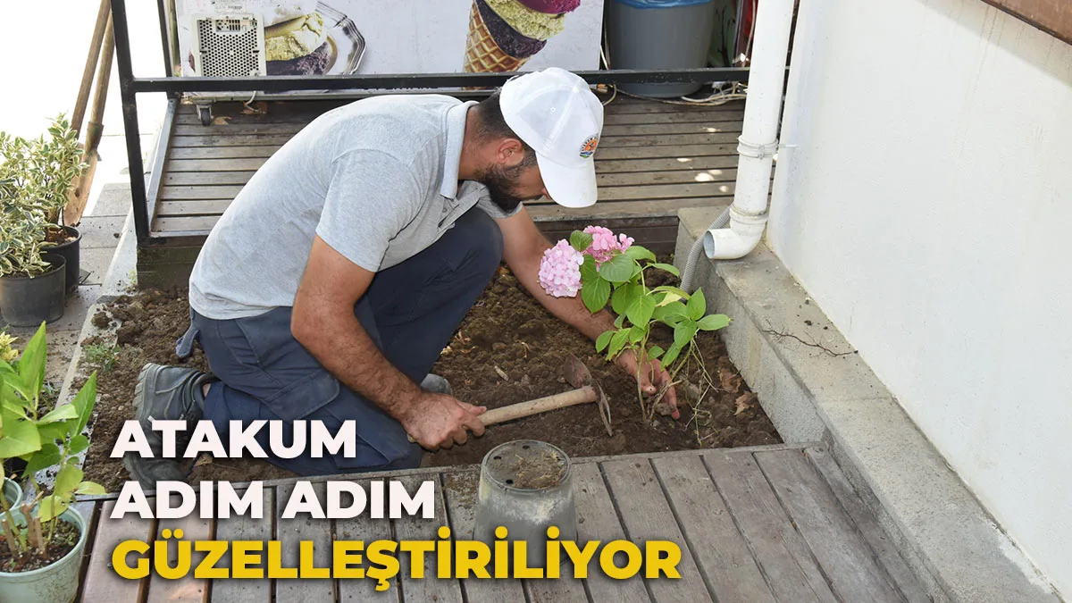 Atakum Belediyesi ekipleri daha güzel Atakum için sahada 