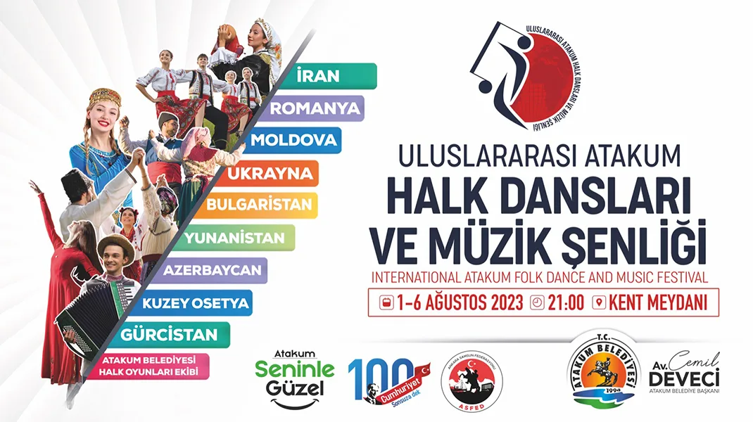 Uluslararası Atakum Halk Dansları Festivali ve Müzik Şenliği başlıyor