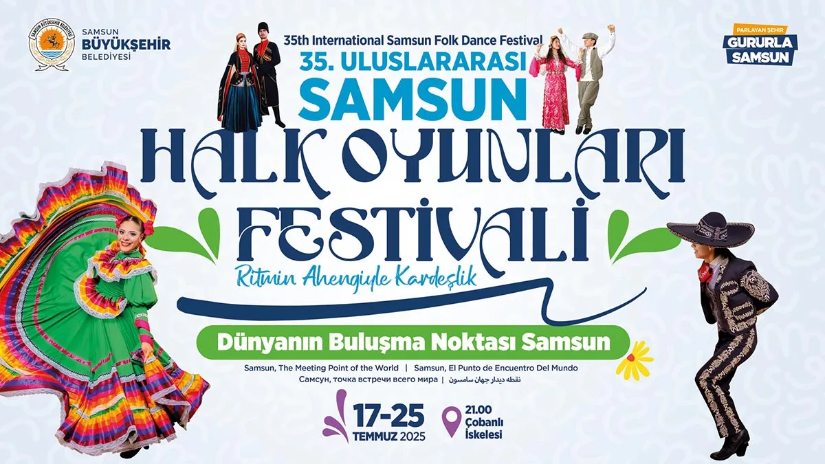 Samsun’da Halk Oyunları Rüzgârı Esecek