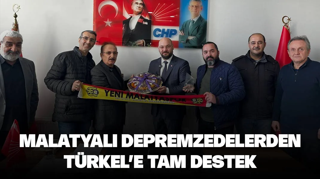 Malatyalı depremzedelerden Serhat Türkel’e tam destek