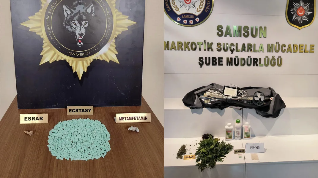 Samsun’da narkotik operasyonu: 22 gözaltı