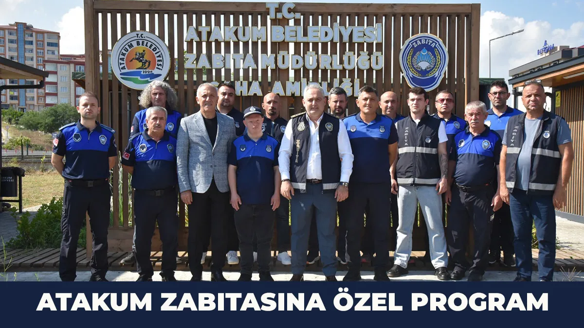 Atakum Zabıtasına özel kutlama