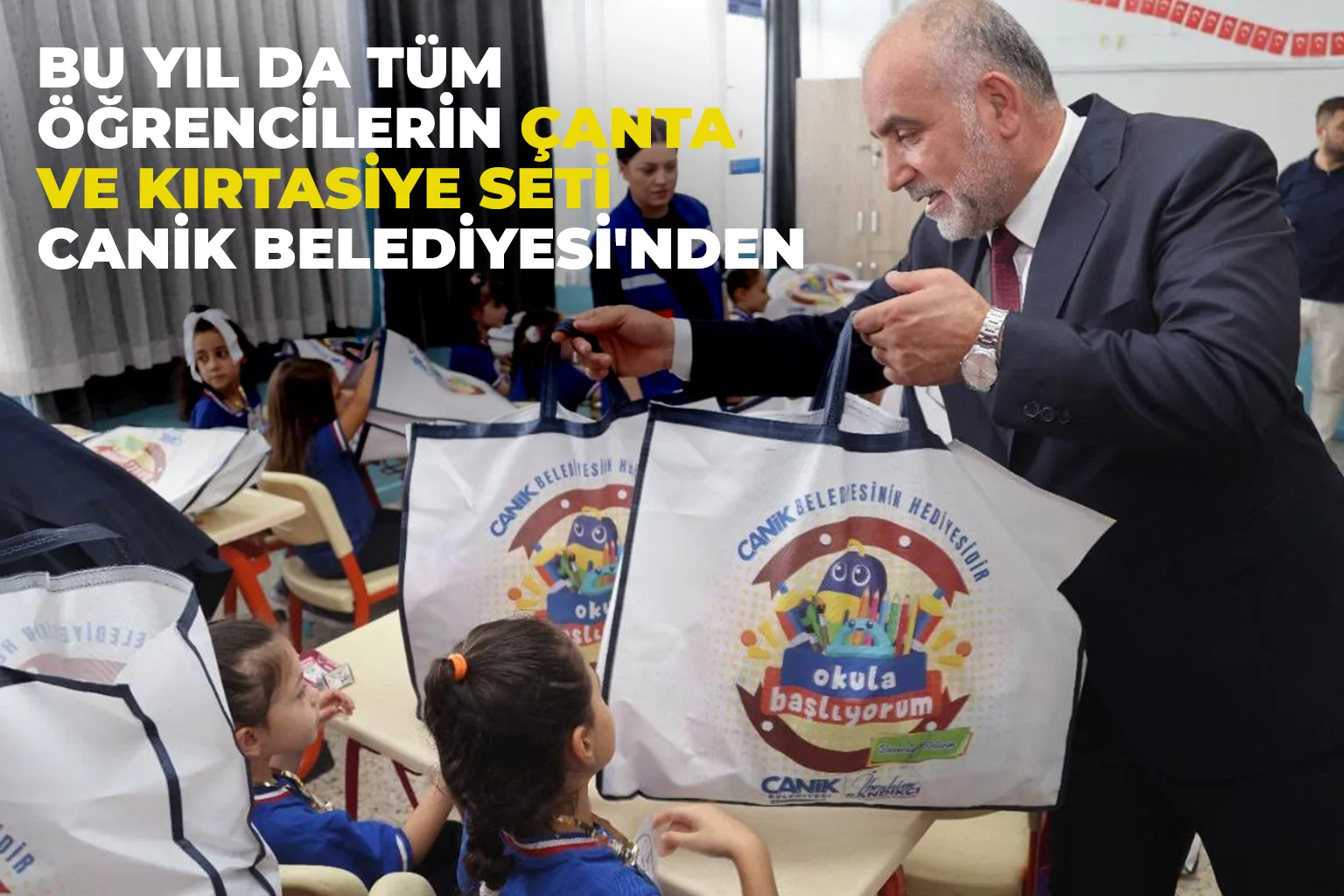 Bu Yıl Da Tüm Öğrencilerin Çanta Ve Kırtasiye Seti Canik Belediyesi'nden