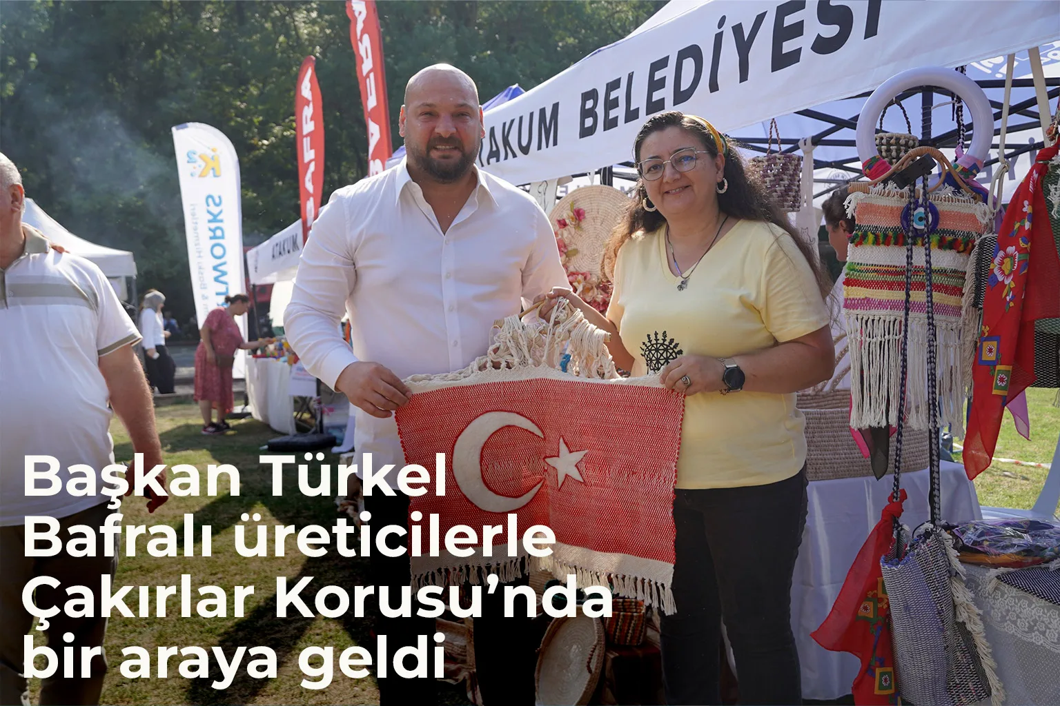 Başkan Türkel Bafralı üreticilerle Çakırlar Korusu’nda bir araya geldi