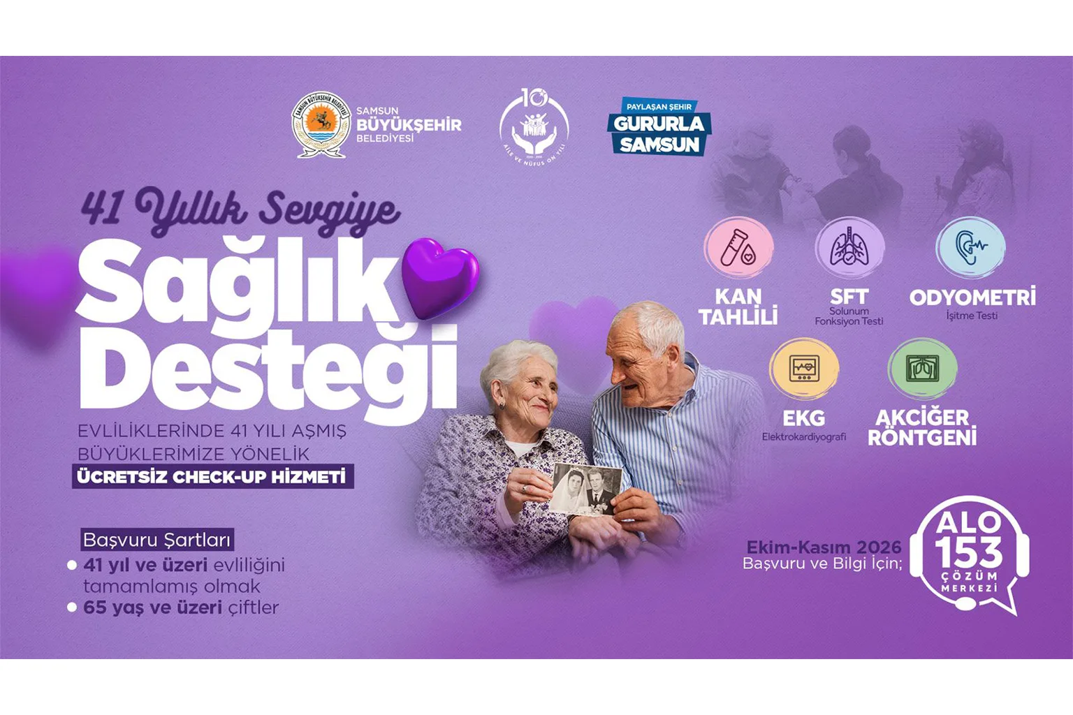 Büyükşehir’den 41 Yıllık Sevgiye Sağlık Desteği