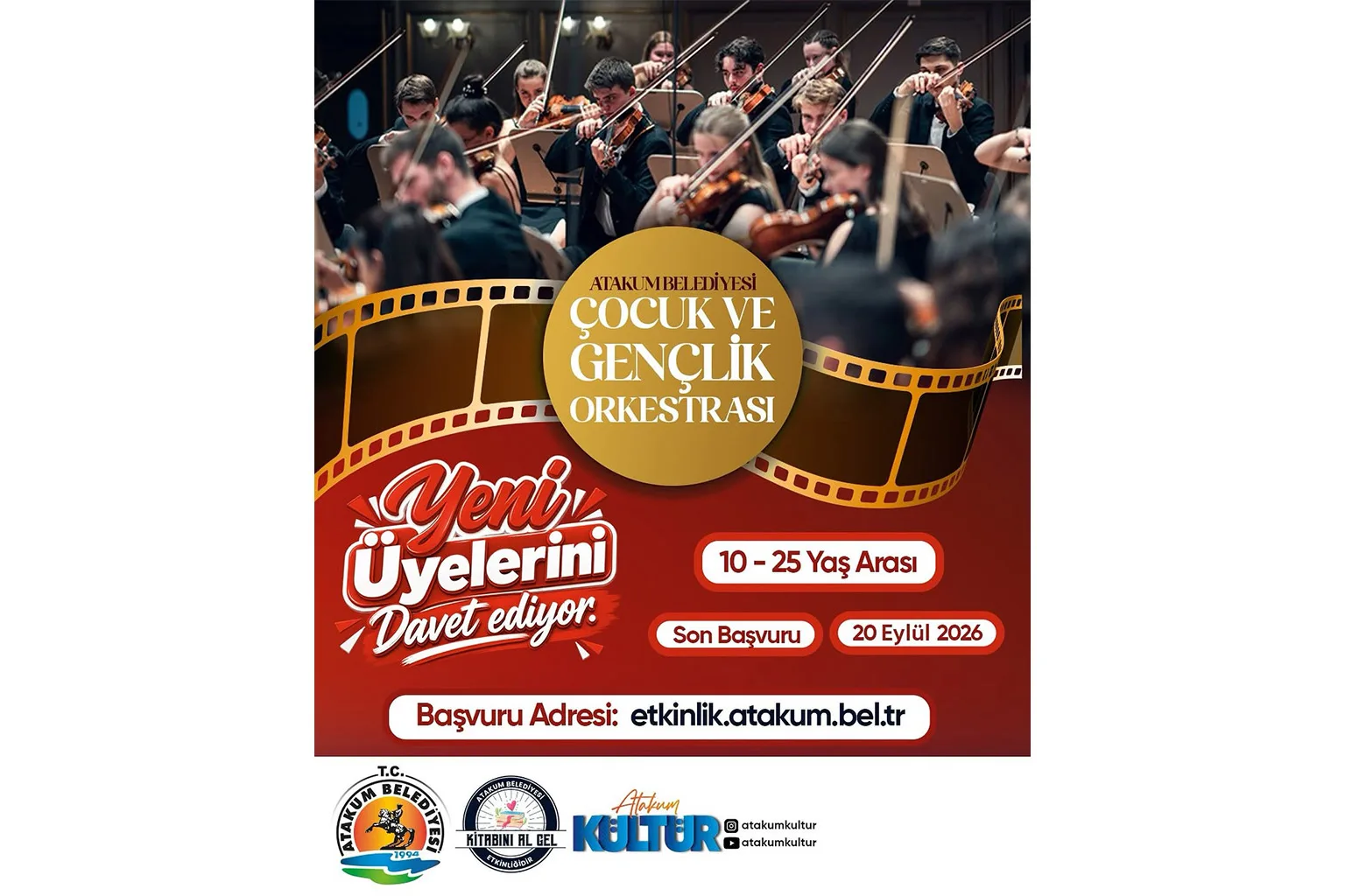 Atakum Belediyesi Çocuk ve Gençlik Orkestrası yeni üyelerini  bekliyor