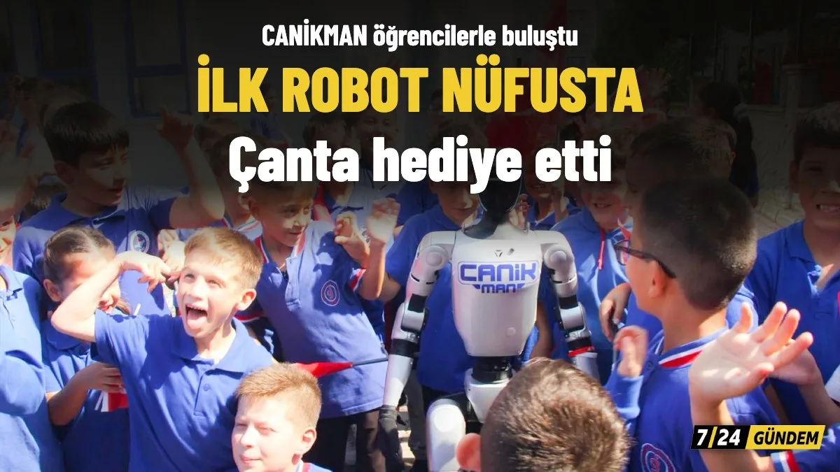 Türkiye'nin Nüfusa Kayıtlı İlk İnsansı Robotu Öğrencileri Sıralarda Karşıladı
