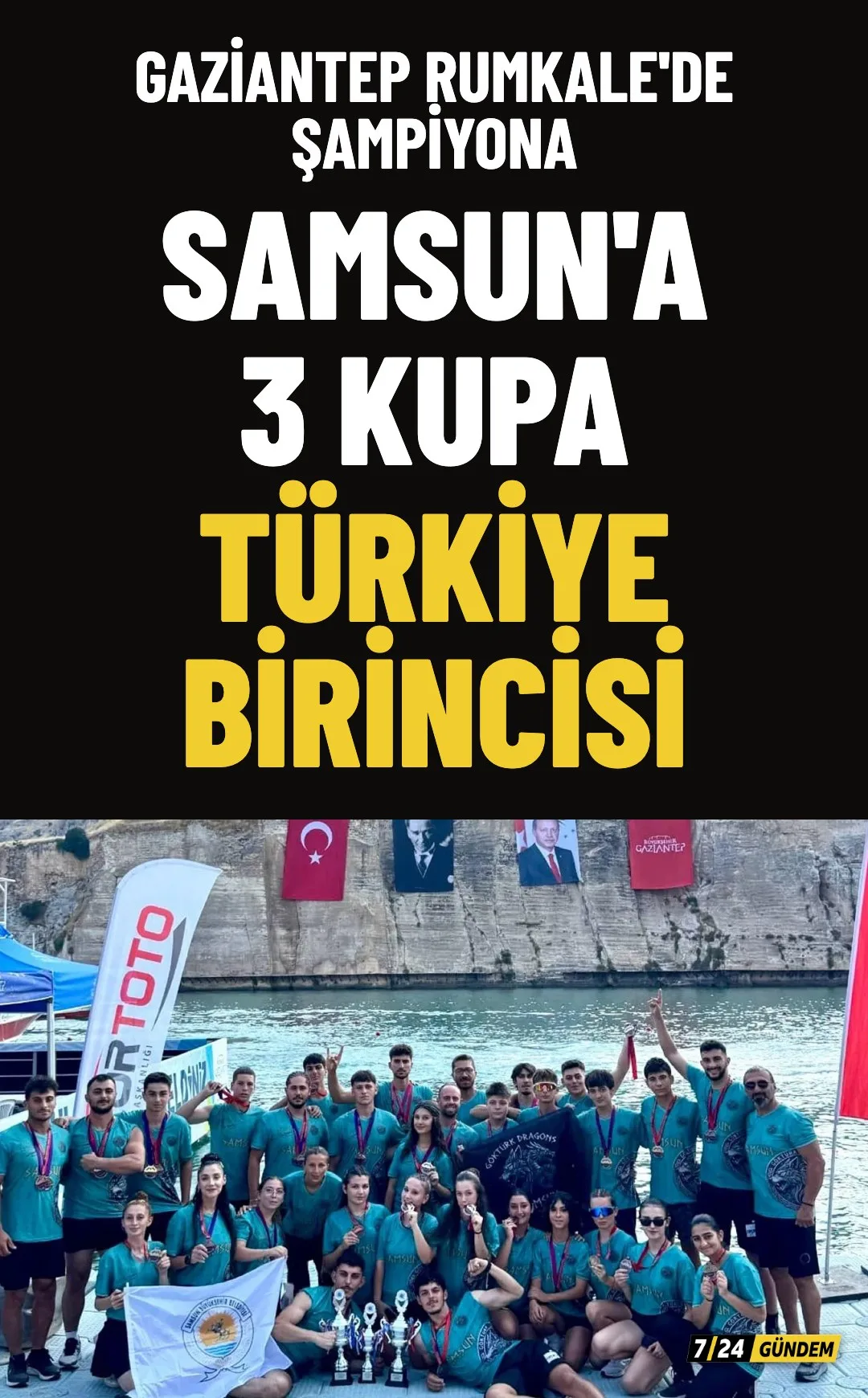 Dragon Bot Yarışı’nda Samsun Büyükşehirli Sporcular Şehre 3 Kupa İle Döndü