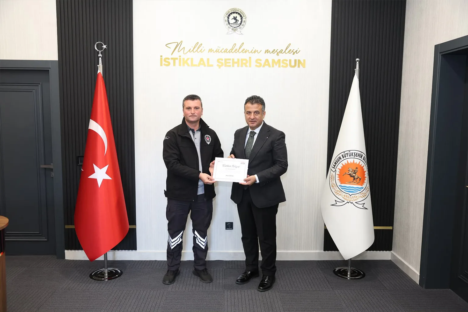 BAŞKAN DOĞAN’DAN HAYAT KURTARAN PERSONELE TEŞEKKÜR