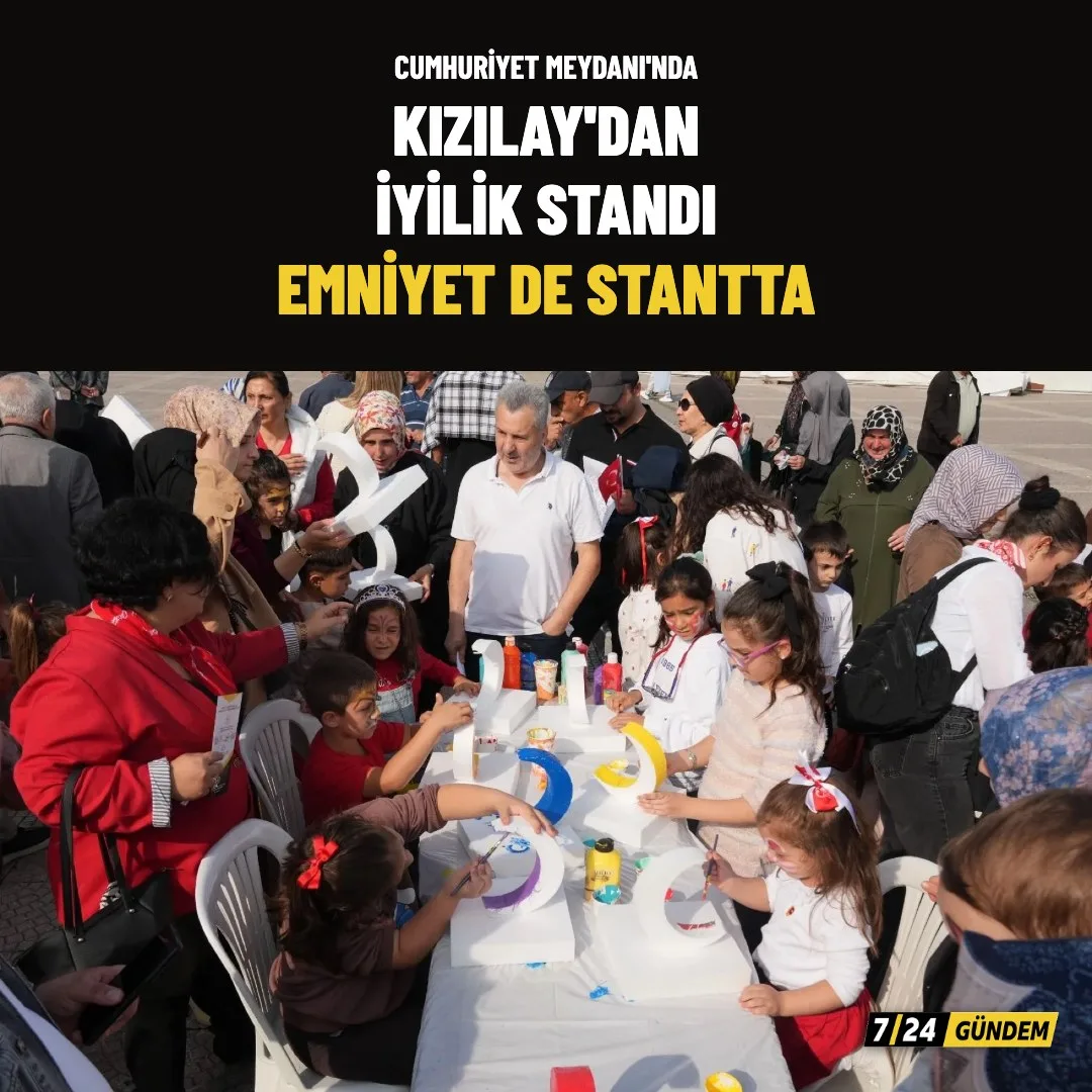 Samsun'da Kızılay'dan Cumhuriyet Meydanı'nda iyilik standı