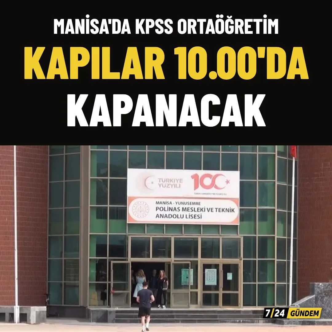 KPSS Ortaöğretim sınavı Pazar günü yapılacak, kapılar 10.00'da kapanacak