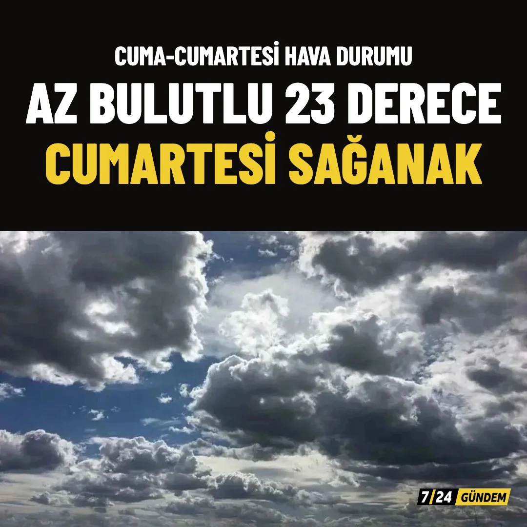 Samsun'da cuma 23 derece, cumartesi sağanak yağış bekleniyor